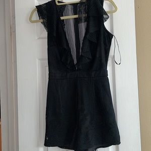Missguided Black Lace Romper